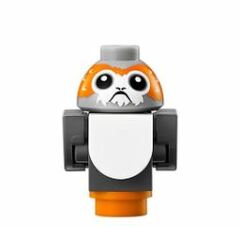 LEGO Porg (Dark Gray Wings, Dark Gray Tail, White Chest) Minifigure