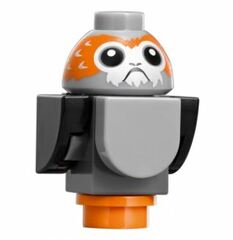 LEGO Porg with Black Wings, Black Tail, Light Gray Chest Minifigure