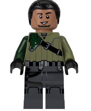 LEGO Kanan Jarrus Minifigure with Black Hair