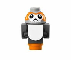 LEGO Porg with Dark Grey Wings, Black Tail, White Chest Minifigure