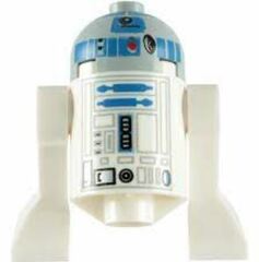 LEGO R2-D2 Minifigure with Pearl Light Gray Head
