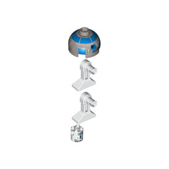 LEGO R2-D2 with Flat Silver Head Minifigure