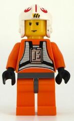 LEGO Luke Skywalker with Pilot Outfit Minifigure (Dark Stone Gray Hips)