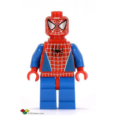 LEGO Spider-Man with Silver Eyes and Neck Bracket Minifigure
