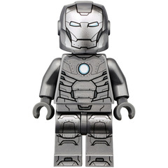 LEGO Iron Man Mark 2 Armor (Trans-Clear Head) Minifigure