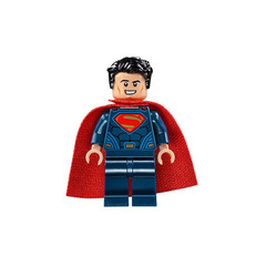 LEGO Superman - Dark Blue Suit, Tousled Hair, Soft Cape Minifigure