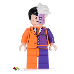 LEGO Two-Face with Orange and Purple Suit Minifigure