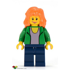 LEGO Mary Jane with Green Jacket Minifigure
