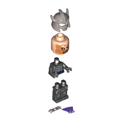 LEGO Shredder with Armour and Dark Purple Mantle Minifigure
