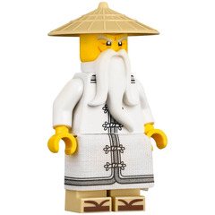 LEGO Sensei Wu with White Robe and Sandals Minifigure