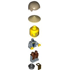 LEGO Konrad with Conical Hat Minifigure