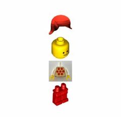 LEGO Mary with White Torso with Red Dots Minifigure