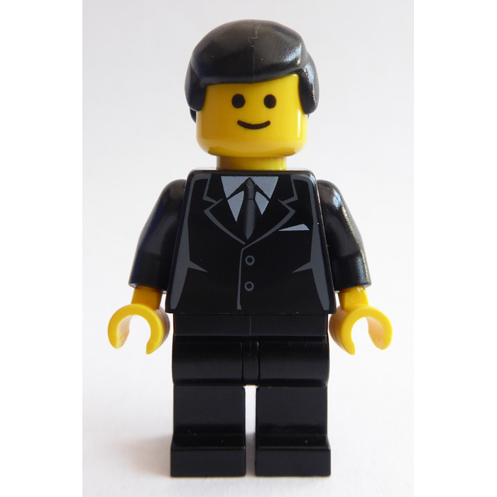 LEGO Man in Black Suit and Tie Minifigure