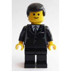 LEGO Man in Black Suit and Tie Minifigure