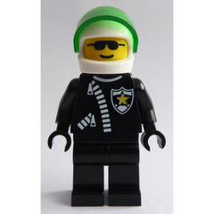 LEGO Police Helicopter Pilot with Sheriff Star Minifigure