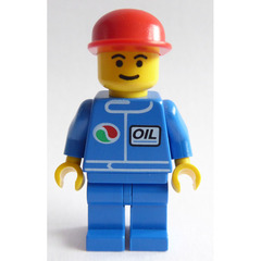 LEGO Octan worker with Red Cap Minifigure
