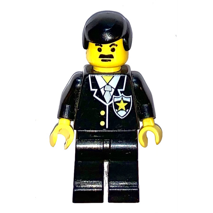 LEGO Sheriff with Black Hair and Moustache Minifigure