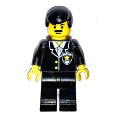 LEGO Sheriff with Black Hair and Moustache Minifigure