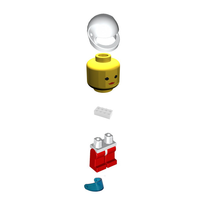 LEGO Arctic Female with Red Helmet Minifigure