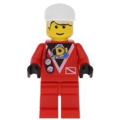LEGO Diver with White Cap Minifigure