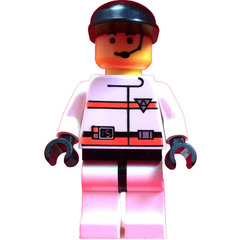 LEGO R.E.S. Q Man with Black Cap and Headset Minifigure