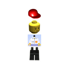LEGO Shell Employee Minifigure