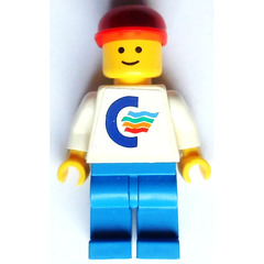 LEGO Color Line Container Lorry Driver Minifigure