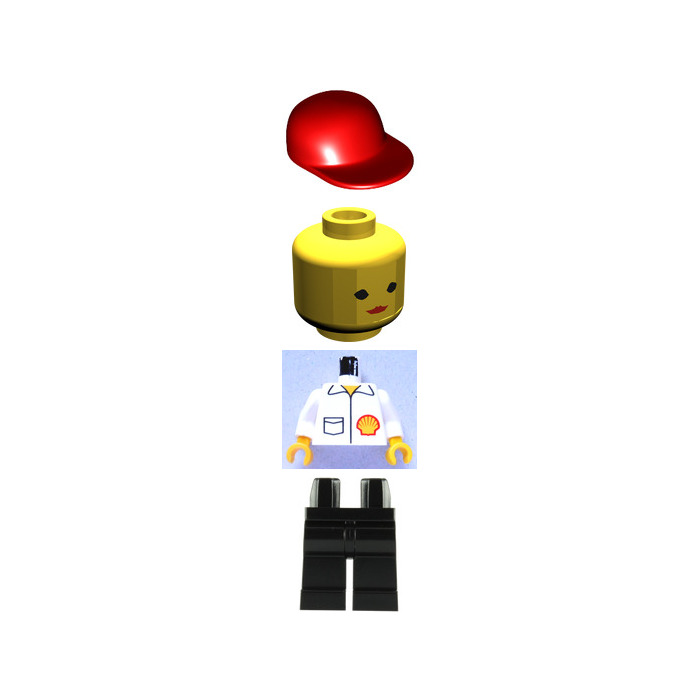 LEGO Female Shell Employee Minifigure