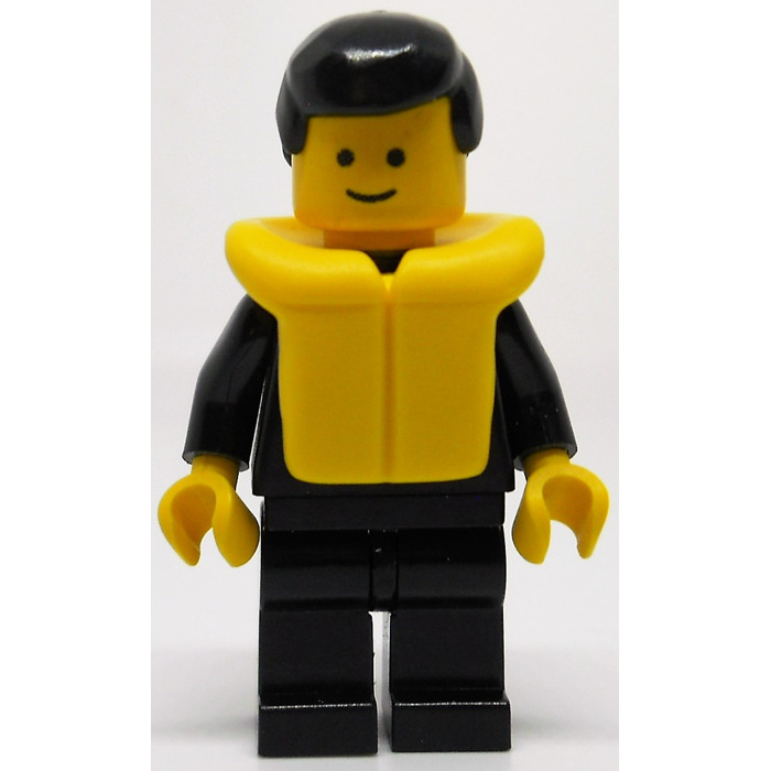 LEGO Police with Lifejacket and Black Hair Minifigure