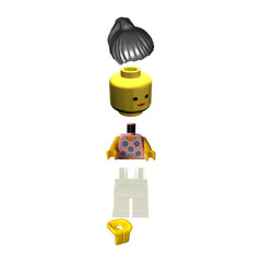 LEGO Paradisa Lady with Pink Top Minifigure