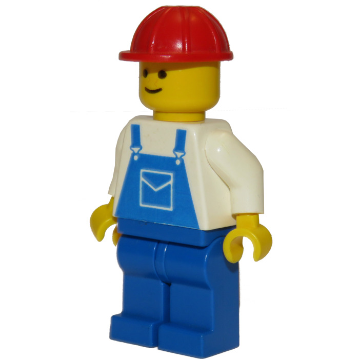 LEGO Construction Worker with Red Helmet Minifigure