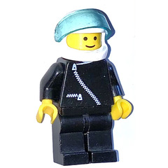 LEGO Man with Zipper and Helmet Minifigure