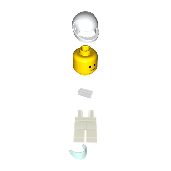 LEGO NASA Astronaut with Torso Sticker Minifigure