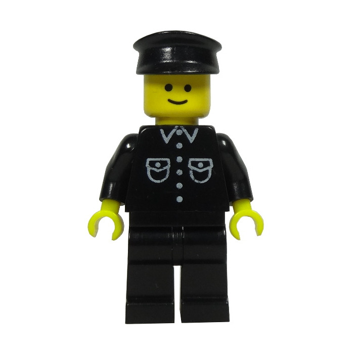 LEGO Policeman with Black Hat Minifigure