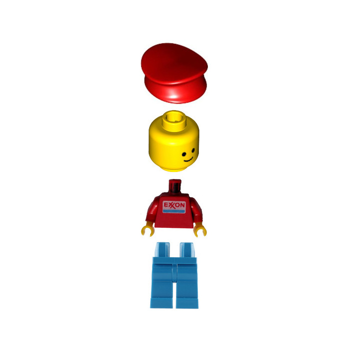 LEGO Exxon Fuel Tank Operator Minifigure