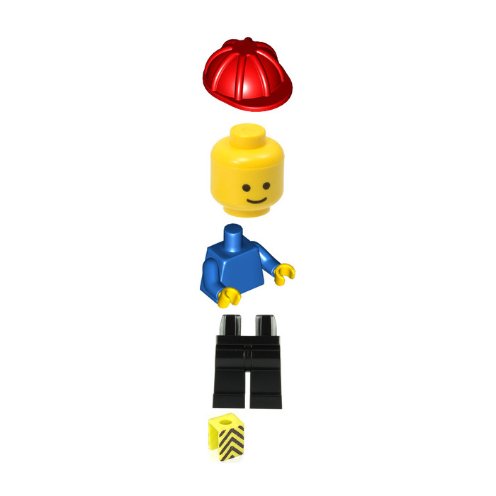 LEGO Construction Worker with Printed Vest Minifigure