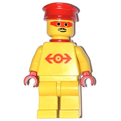 LEGO Railway Employee Lego Loco 1, Red Plastic Cape Minifigure