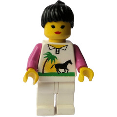 LEGO Woman with Palm Tree and Horse Torso Minifigure
