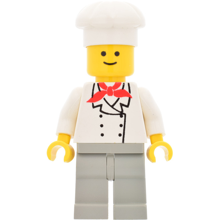 LEGO Chef - Standard Grin, Light Grey Legs Minifigure