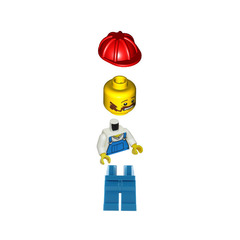 LEGO Man with Blue Overalls Minifigure