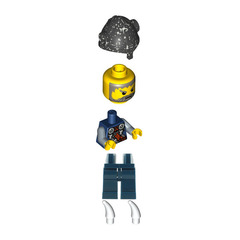 LEGO Viking Chess Bishop with Glued Horns Minifigure