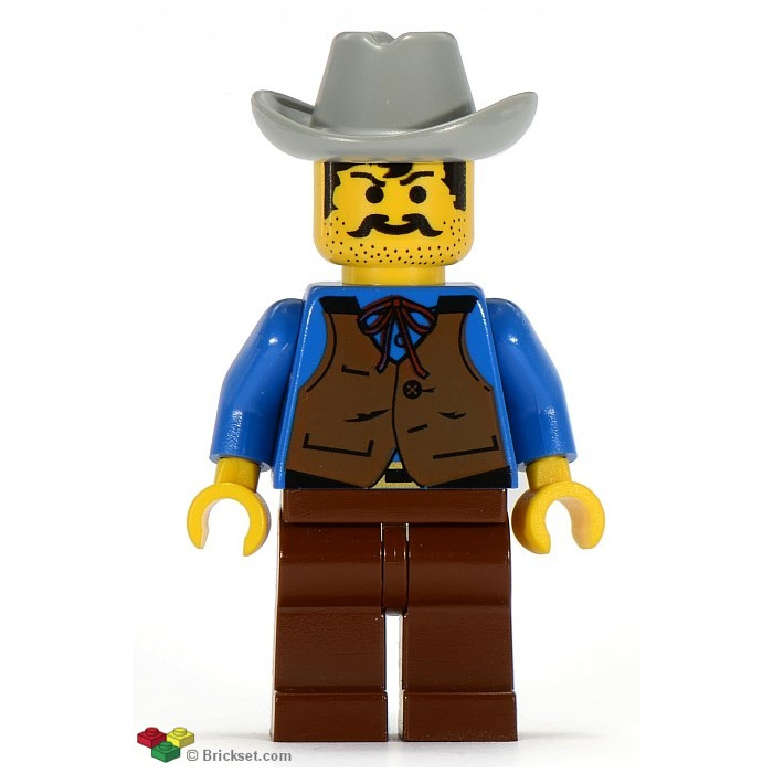 LEGO Cowboy Blue Shirt Minifigure