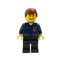 LEGO World City HQ Policeman Minifigure
