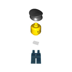 LEGO World City Pilot Minifigure