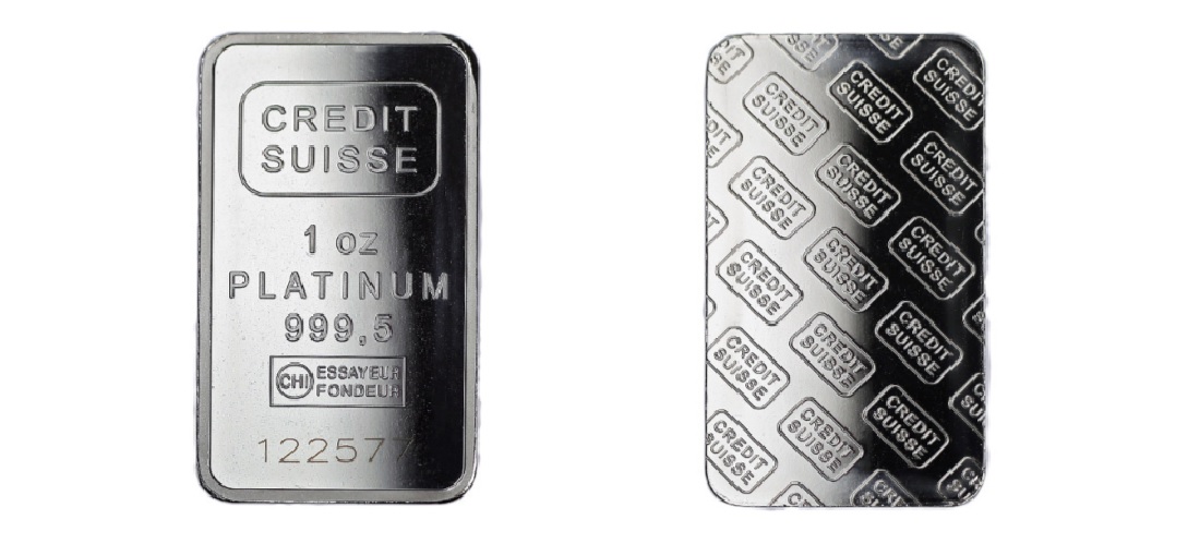 1 oz Credit Suisse Platinum Bar