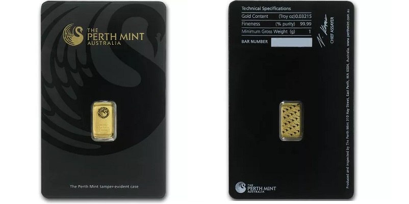 1 Gram Perth Mint Gold Bar