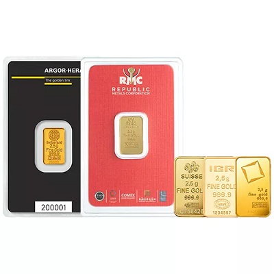 2.5 Gram Gold Bar