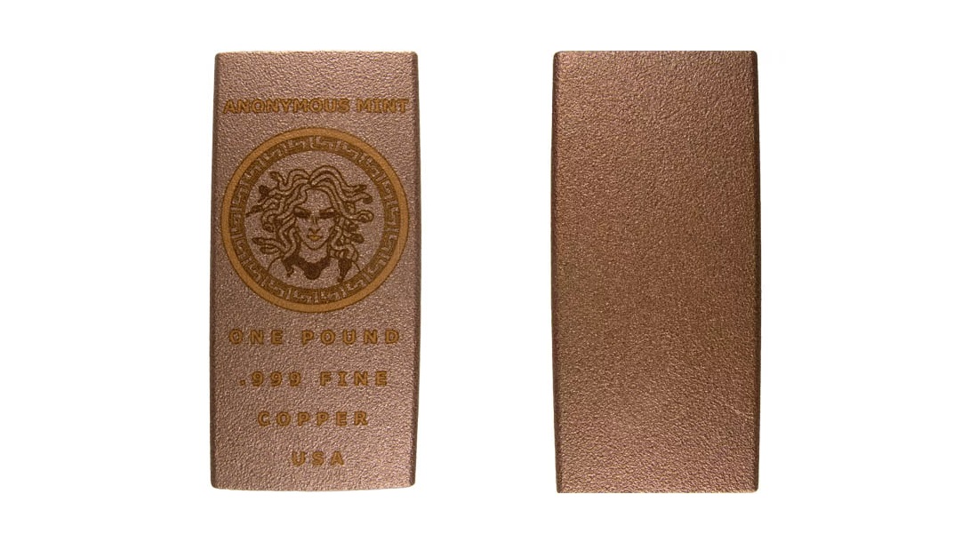 1 Pound Medusa Copper Bar