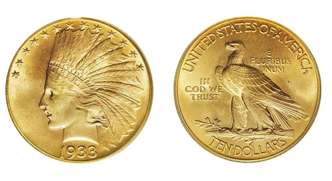 Pre-33 $10 Indian Gold Eagle Coin