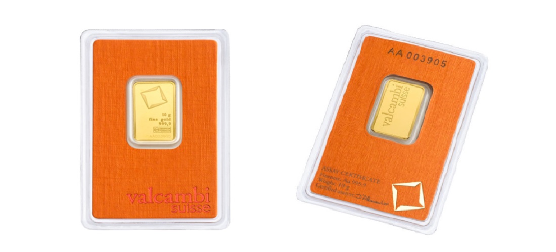 10 Gram Valcambi Gold Bar